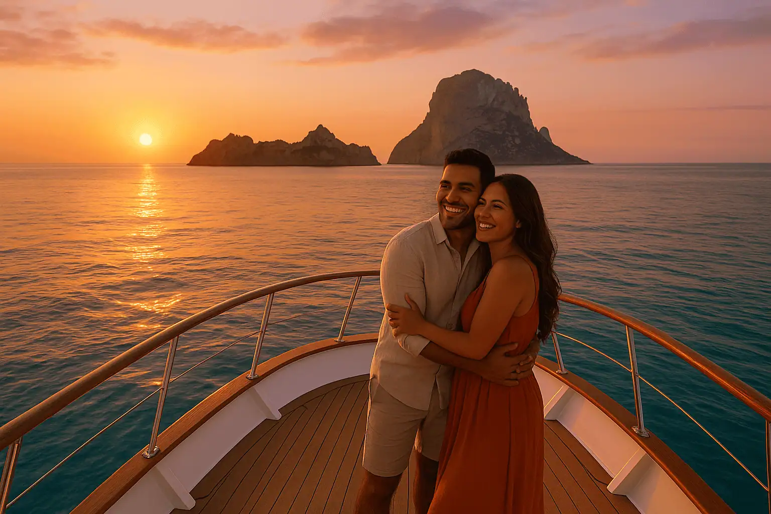 Découvrez l'amour en mer : une croisière romantique au coucher du soleil