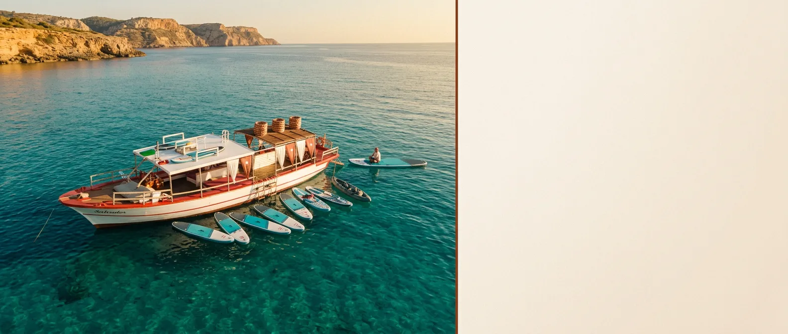 Bateau Salvador Ibiza à Cala Comte — programme partenaires premium