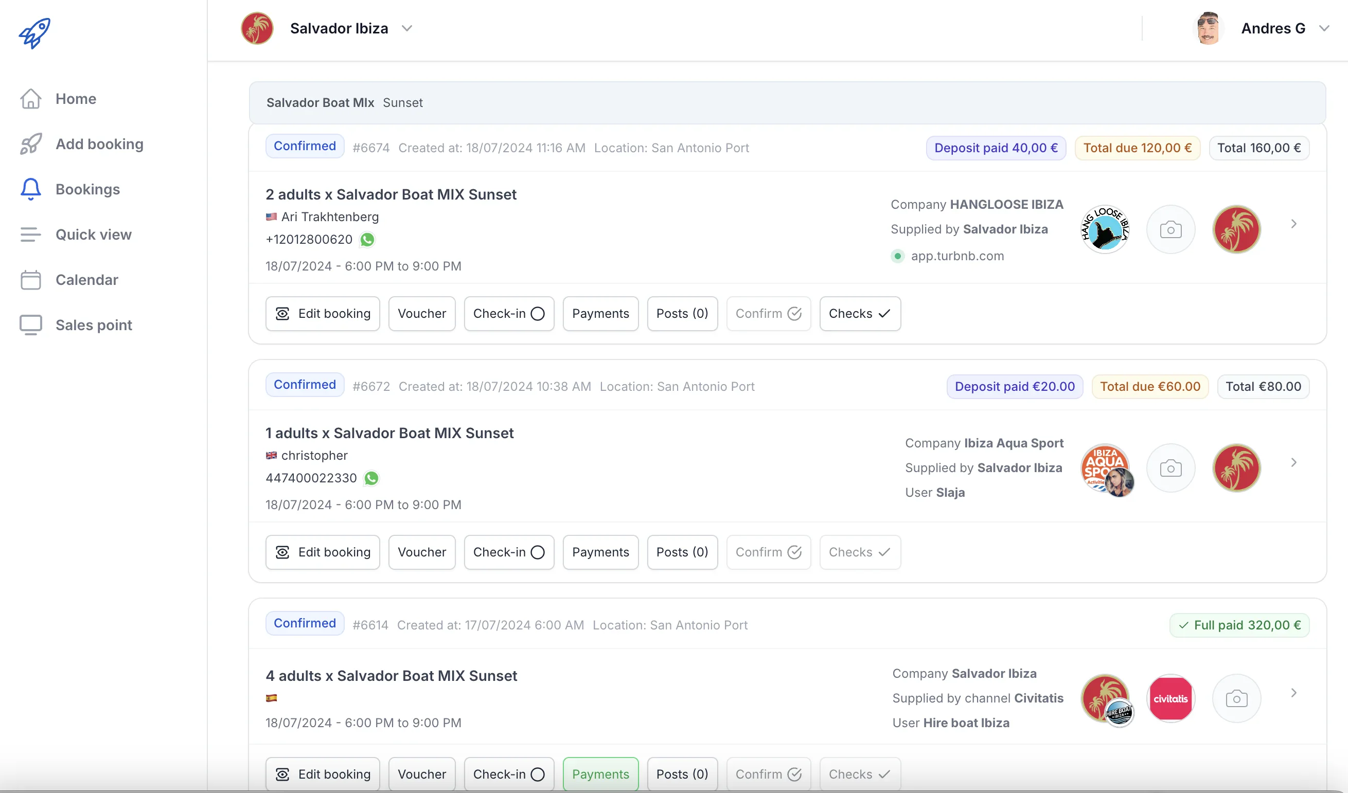 Intégration du widget Turbookings